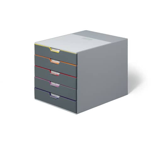 Cassettiera in plastica di alta qualità VARICOLOR® Durable 5 cassetti 7605-27